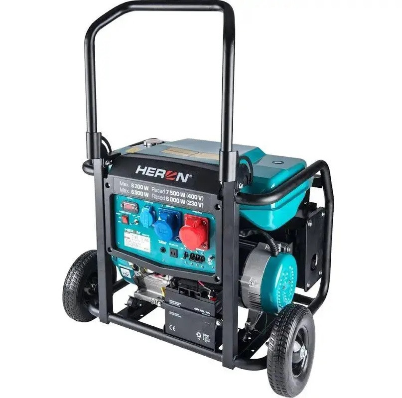 Бензиновый генератор Heron 17HP 8,2kW/6,5kW (8896147)