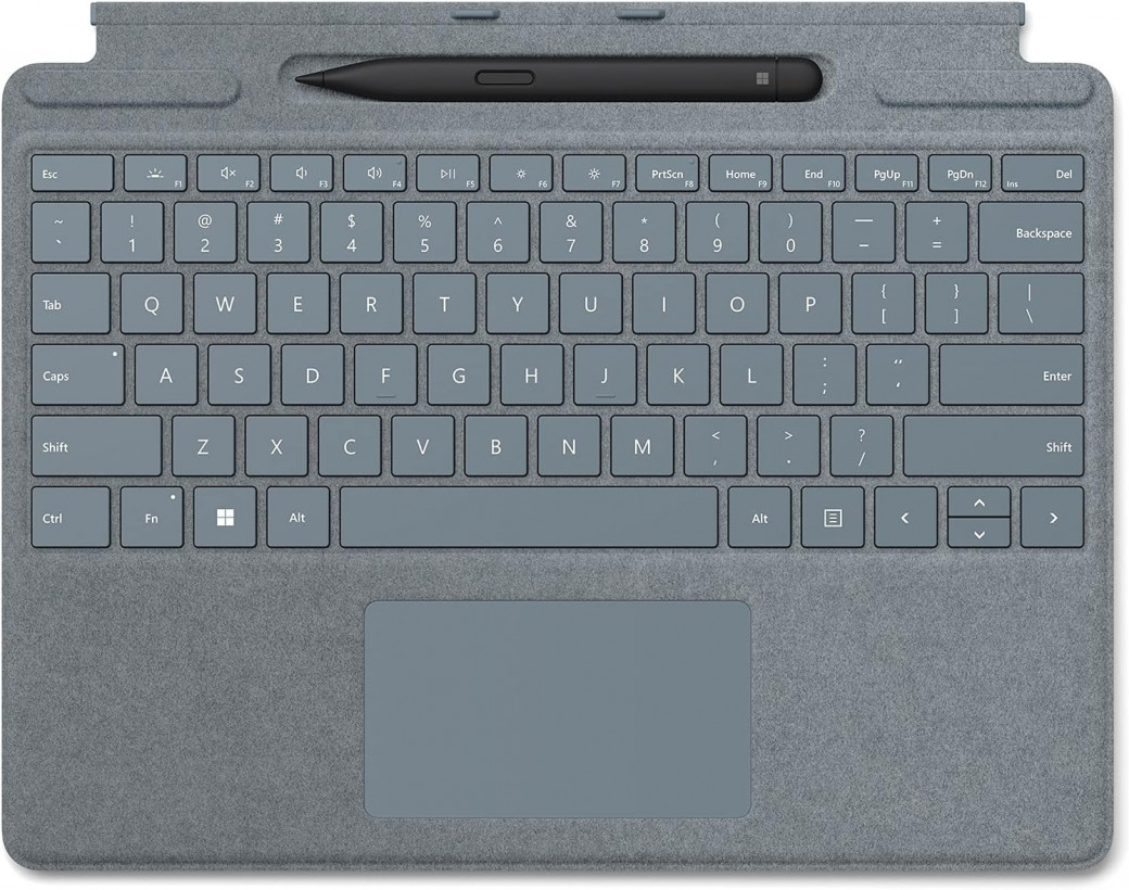 Чехол-клавиатура для планшета Microsoft Surface Pro Signature Keyboard Platinum with Slim Pen 2 (8X6-00070)