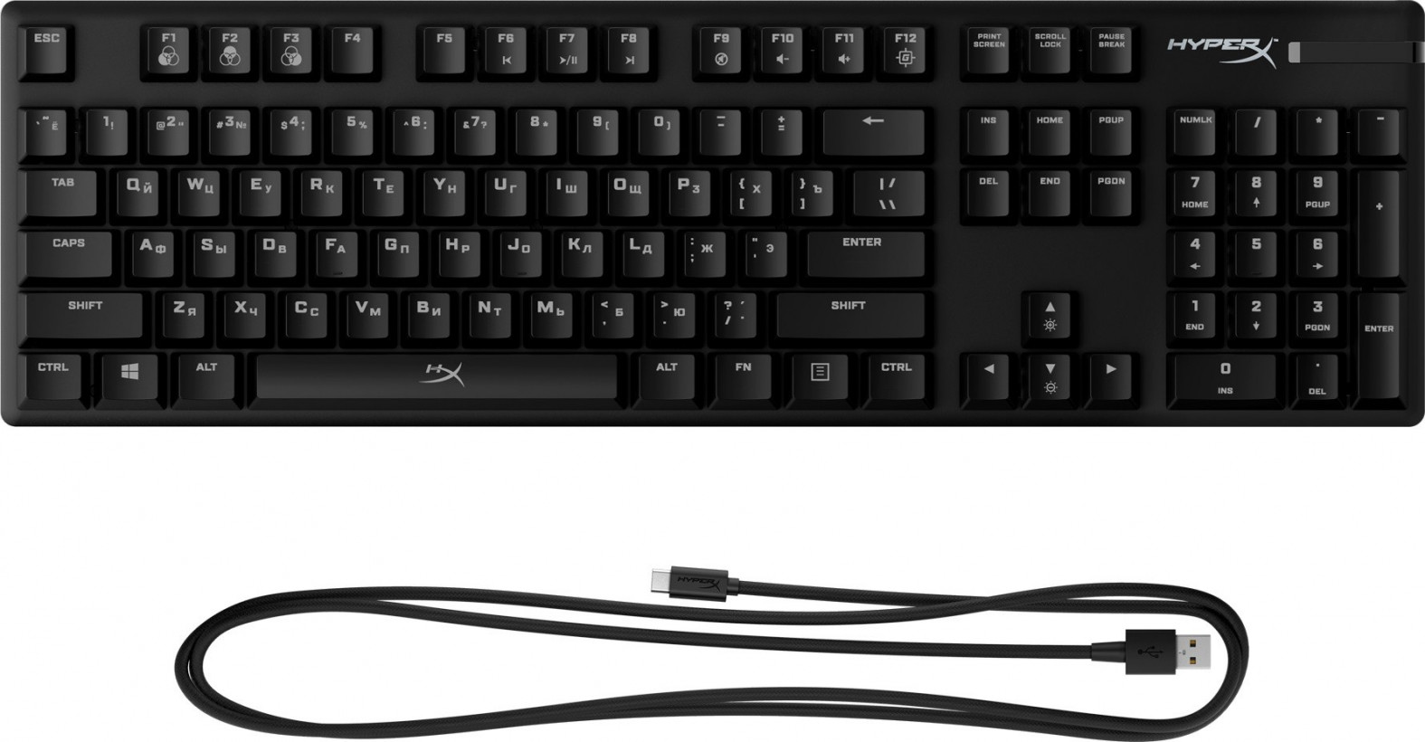 Клавиатура HyperX Alloy Origins USB (HX-KB6RDX-RU, 4P4F6AX)  Фото №3