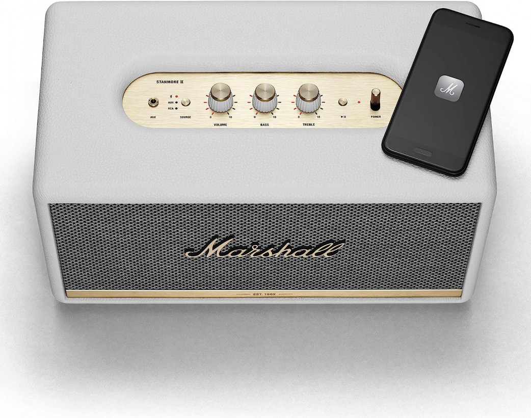 Моноблочная акустическая система Marshall Stanmore II Bluetooth White (1001903)  Фото №0