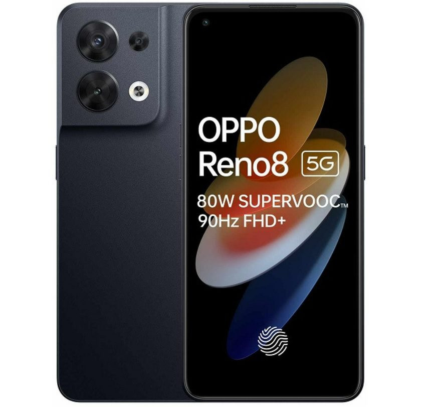 Смартфон OPPO Reno8 5G 8/256GB Shimmer Black (Global EU)