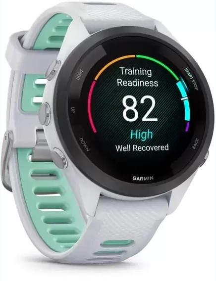 Смарт-часы Garmin Forerunner 265S Black Bezel w. Whitestone Case and Whitestone/Neo Tropic S. Band (010-02810-04/14)  Фото №1