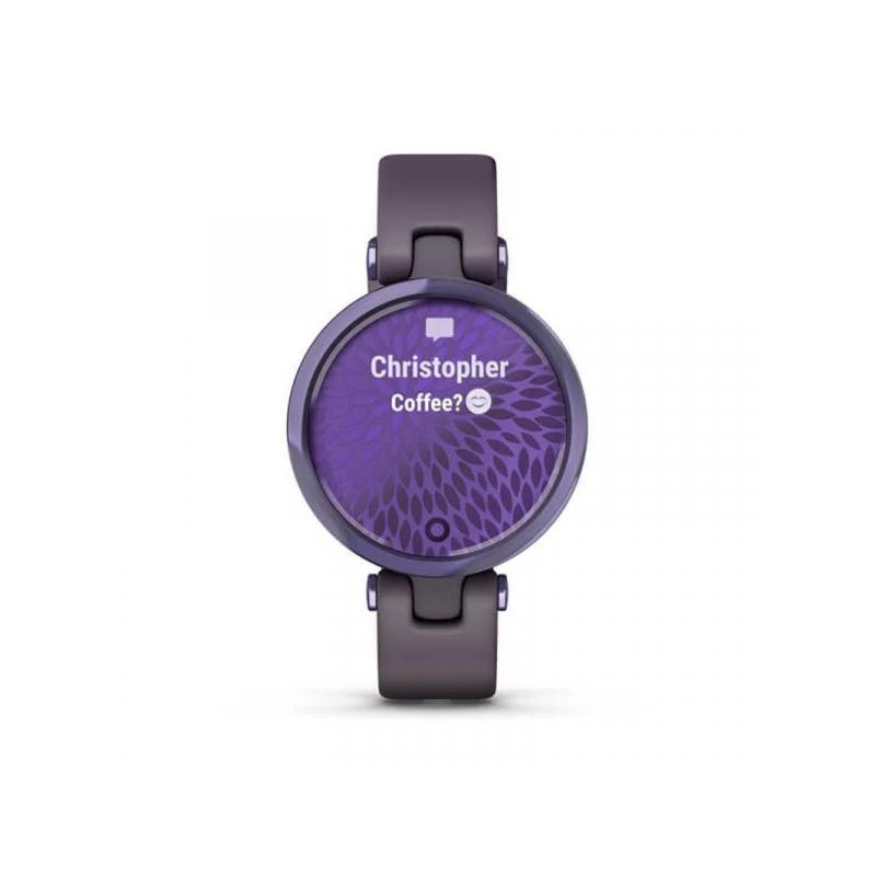 Смарт-годинник Garmin Lily Midnight Orchid Bezel with Deep Orchid Case and Silicone Band (010-02384-12)  Фото №0