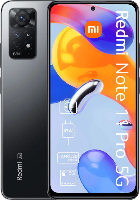 Смартфон Xiaomi Redmi Note 11 Pro 5G 6/128GB Graphite Gray  Фото №0