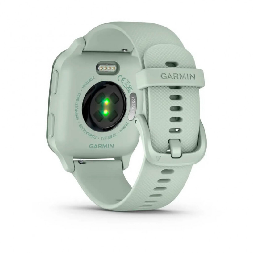 Смарт-годинник Garmin Venu Sq 2 Metallic Mint Aluminum Bezel with Cool Mint Case and Silicone Band (010-02701-02/12)  Фото №6