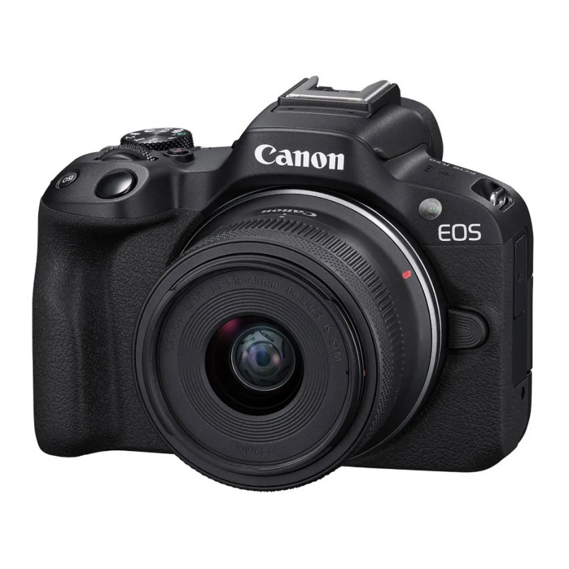 Беззеркальный фотоаппарат Canon EOS R50 kit RF-S 18-45mm IS STM + RF-S 55-210mm IS STM Black (5811C034)  Фото №1