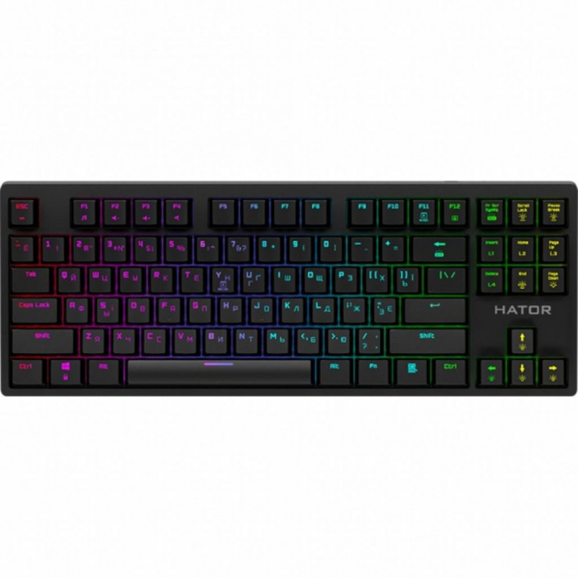 Клавіатура Hator Rockfall EVO TKL Optical Black (HTK-630)