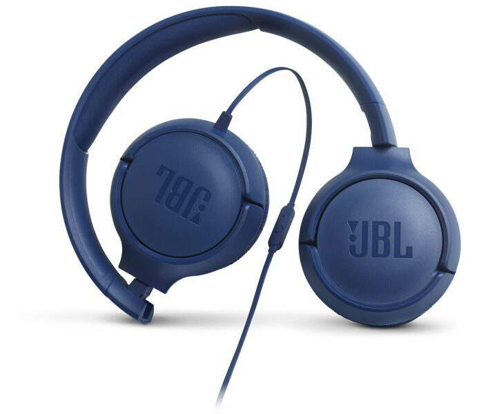 Наушники с микрофоном JBL T500 Blue (JBLT500BLU)  Фото №3