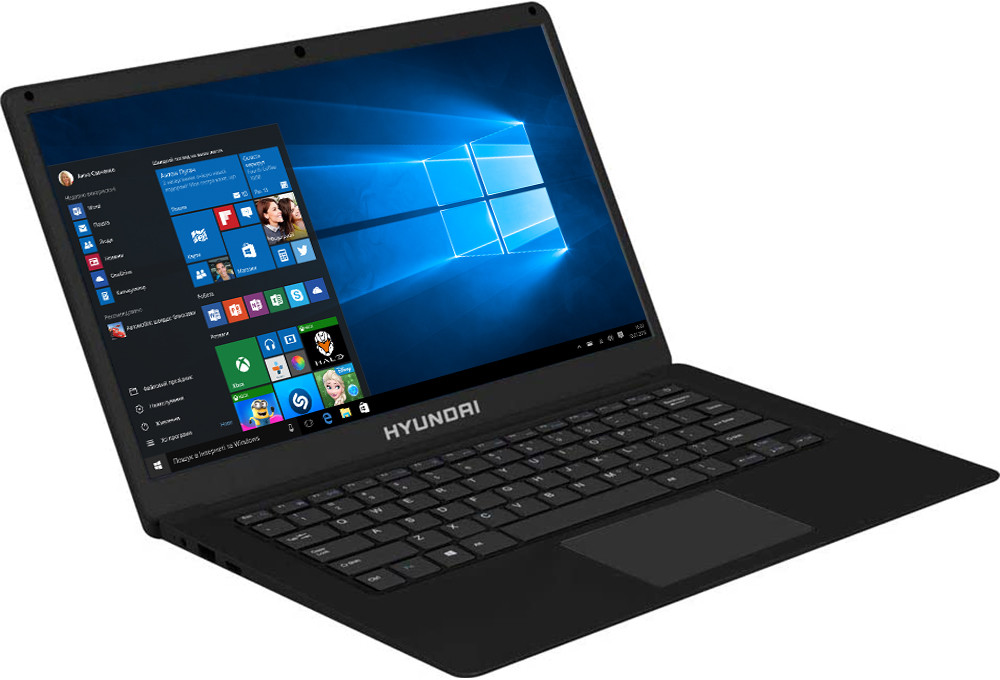 Ноутбук Hyundai HyBook Black (HTLB14INC4Z1EBK)  Фото №0