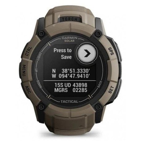Смарт-годинник Garmin Instinct 2X Solar - Tactical Edition Coyote Tan (010-02805-12/02/64)  Фото №2
