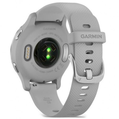 Смарт-годинник Garmin Venu 2S Silver Stainless Steel Bezel with Mist Gray Case and Silicone Band (010-02429-12/02)  Фото №5