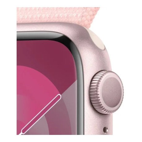 Смарт-часы Apple Watch Series 9 GPS 41mm Pink Aluminum Case with Light Pink Sport Loop (MR953)  Фото №3