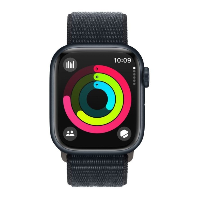 Смарт-часы Apple Watch Series 9 GPS 41mm Midnight Aluminum Case with Midnight Sport Loop (MR8Y3)  Фото №0