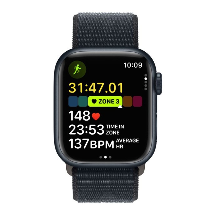 Смарт-часы Apple Watch Series 9 GPS 41mm Midnight Aluminum Case with Midnight Sport Loop (MR8Y3)  Фото №1