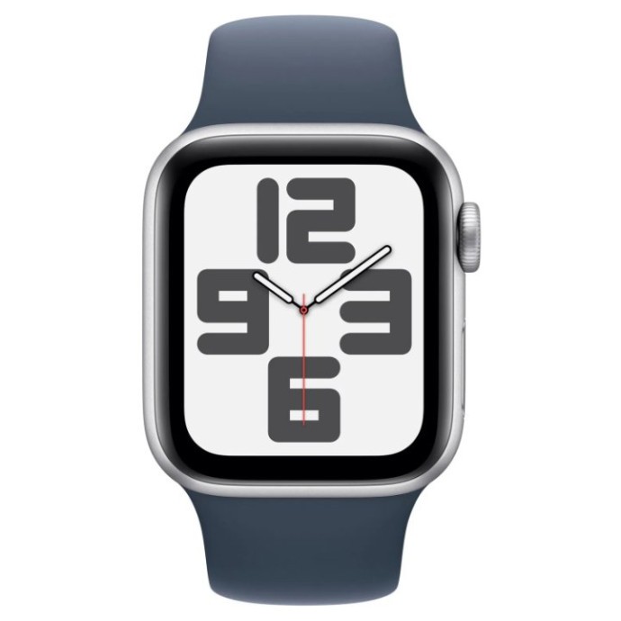 Смарт-годинник Apple Watch SE 2 GPS 40mm Silver Aluminium Case with Storm Blue Sport Band S/M (MRE13)  Фото №0