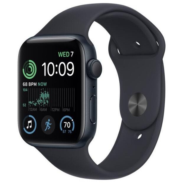 Смарт-годинник Apple Watch SE 2 GPS 40mm Midnight Aluminium Case with Midnight Sport Band S/M (MR9X3)  Фото №0