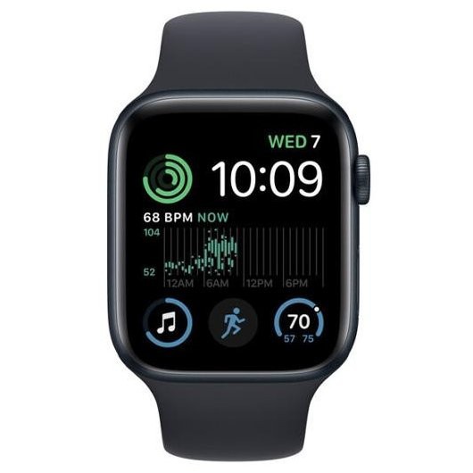 Смарт-годинник Apple Watch SE 2 GPS 40mm Midnight Aluminium Case with Midnight Sport Band S/M (MR9X3)  Фото №2