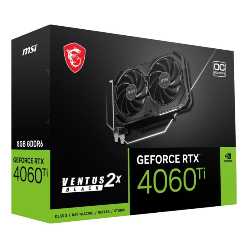 Видеокарта MSI GeForce RTX 4060 Ti VENTUS 2X BLACK 8G OC  Фото №3