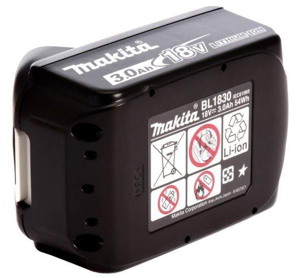 Акумулятор для електроінструменту Makita BL1830B (632G12-3)  Фото №3
