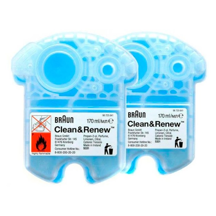Картридж для очищення бритви Braun CCR2 Clean &amp; Renew