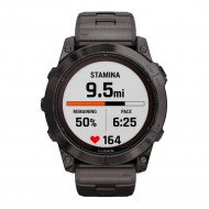 Смарт-годинник Garmin Fenix 7X Pro Sapphire Solar Carbon G. DLC Tit. with Vented Tit. Bracelet (010-02778-30)