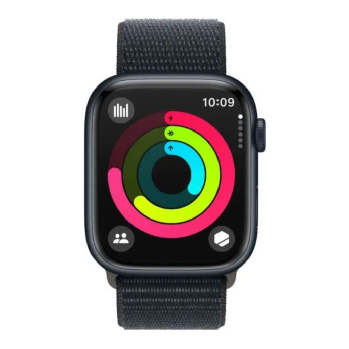 Смарт-годинник Apple Watch Series 9 GPS 45mm Midnight Aluminum Case w. Midnight S. Loop (MR9C3)  Фото №1
