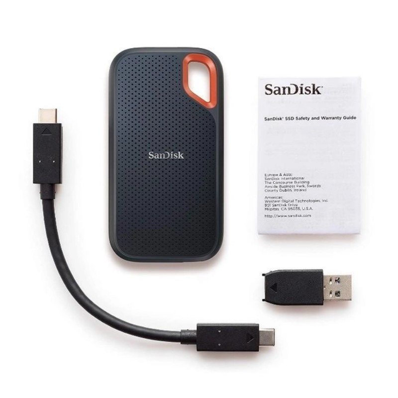 SSD накопичувач SanDisk Extreme Portable V2 2 TB Black (SDSSDE61-2T00-G25)  Фото №3