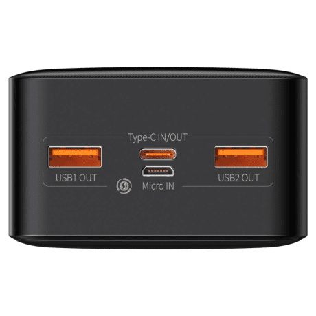 Внешний аккумулятор (павербанк) Baseus Bipow Digital Display Powerbank 20W 30000mAh Black (PPDML-N01, PPBD050401)  Фото №2
