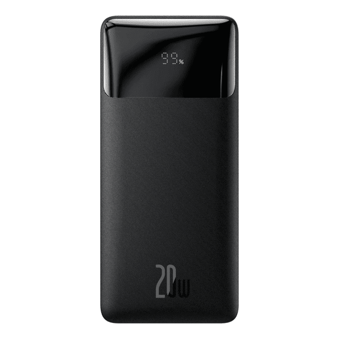 Зовнішній акумулятор (павербанк) Baseus Bipow Digital Display Powerbank 20W 30000mAh Black (PPDML-N01, PPBD050401)  Фото №0