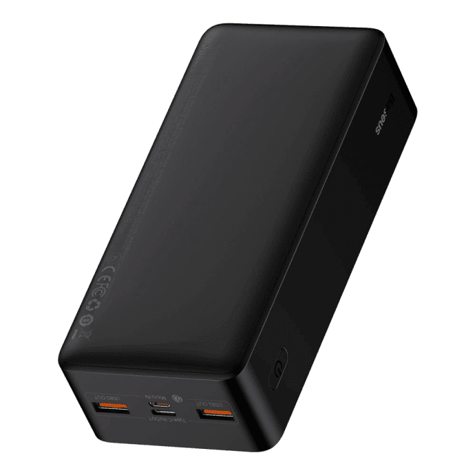 Зовнішній акумулятор (павербанк) Baseus Bipow Digital Display Powerbank 20W 30000mAh Black (PPDML-N01, PPBD050401)  Фото №1