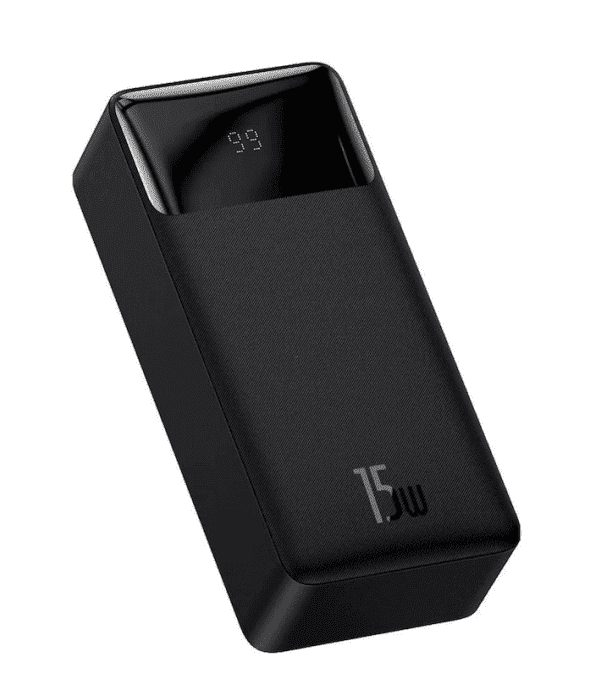 Внешний аккумулятор (павербанк) Baseus Bipow Digital Display Powerbank 15W 30000mAh Black (PPDML-K01, PPBD050201)  Фото №0