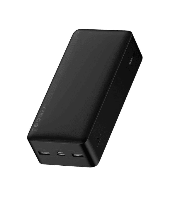 Внешний аккумулятор (павербанк) Baseus Bipow Digital Display Powerbank 15W 30000mAh Black (PPDML-K01, PPBD050201)  Фото №1