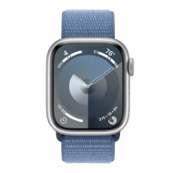 Смарт-часы Apple Watch Series 9 GPS 41mm Silver Aluminum Case with Winter Blue Sport Loop (MR923) 