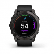 Смарт-часы Garmin Epix Pro Gen 2 Sapphire 51mm Carbon G. DLC Tit. with Black Band (010-02804-00/01) 