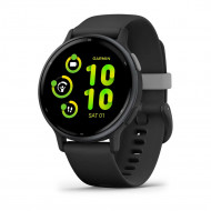 Смарт-годинник Garmin vivoactive 5 Slate Aluminum Bezel with Black Case and Silicone Band (010-02862-10) 