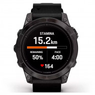 Смарт-годинник Garmin Epix Pro Gen 2 Sapphire 47mm Carbon G. DLC Tit. with B. Leather Band (010-02803-30) 