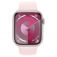 Смарт-годинник Apple Watch Series 9 GPS 45mm Pink Aluminum Case w. Light Pink Sport Band - M/L (MR9H3) 