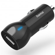 Зарядное автомобильное устройство HAMA Car Charger 2.4А Black (00183259) 