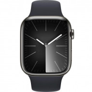 Смарт-годинник Apple Watch Series 9 GPS + Cellular 45mm Graphite S. Steel Case w. Midnight S. Band - M/L (MRMW3) 