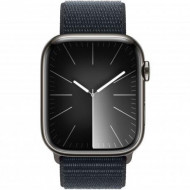 Смарт-годинник Apple Watch Series 9 GPS + Cellular 45mm Graphite S. Steel Case w. Midnight S. Loop (MRQN3+MT593) 