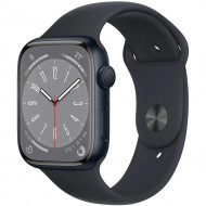 Смарт-годинник Apple Watch Series 8 GPS 45mm Midnight Aluminum Case w. Midnight Sport Band (MNP13) 