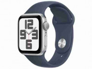 Смарт-часы Apple Watch SE 2 GPS 44mm часы Apple Watch SE 2 GPS 44mm Silver Aluminium Case with Storm Blue Sport Band M/L (MREE3) 