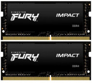 Память для ноутбуков Kingston FURY 64 GB (2x32 GB) SO-DIMM DDR4 3200 MHz Impact (KF432S20IBK2/64) 