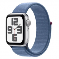 Смарт-часы Apple Watch SE 2 GPS + Cellular 40mm Silver Aluminium Case w. Winter Blue Sport Loop (MRGQ3) 