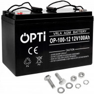 Аккумулятор для ИБП Volt Polska OPTI AGM 12V 100Ah (6AKUV100AG) 