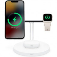 Беспроводное зарядное устройство для Belkin MagSafe 3in1 Wireless Charger white (WIZ017VFWH) 