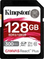 Карта памяти Kingston 128 GB SDXC Class 10 UHS-II U3 ??Canvas React Plus (SDR2/128GB) 