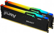 Пам'ять для настільних комп'ютерів Kingston FURY 16 GB (2x8GB) DDR5 5200 MHz Beast RGB (KF552C40BBAK2-16) 