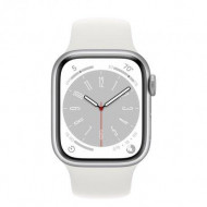 Смарт-годинник Apple Watch Series 8 GPS + Cellular 41mm Silver Aluminum Case with White S. Band S/M (MP4E3) 