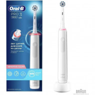 Электрическая зубная щетка Oral-B PRO3 3000 D505.513.3 Sensitive Clean White 